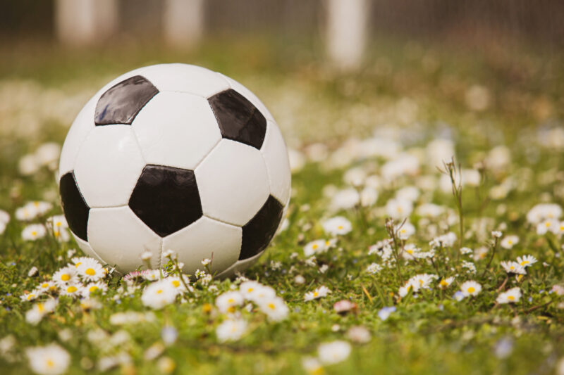 Football on grass